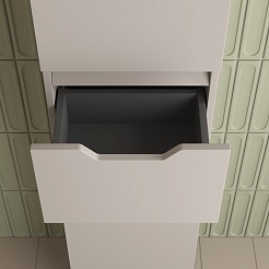 Style Line Шкаф пенал Остин 36 крем – фотография-5